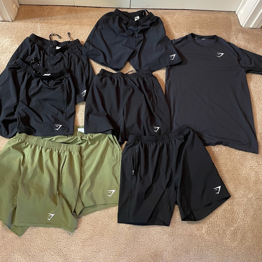 Gymshark Arrival Shorts Bundle+Seamless Shirt $72
